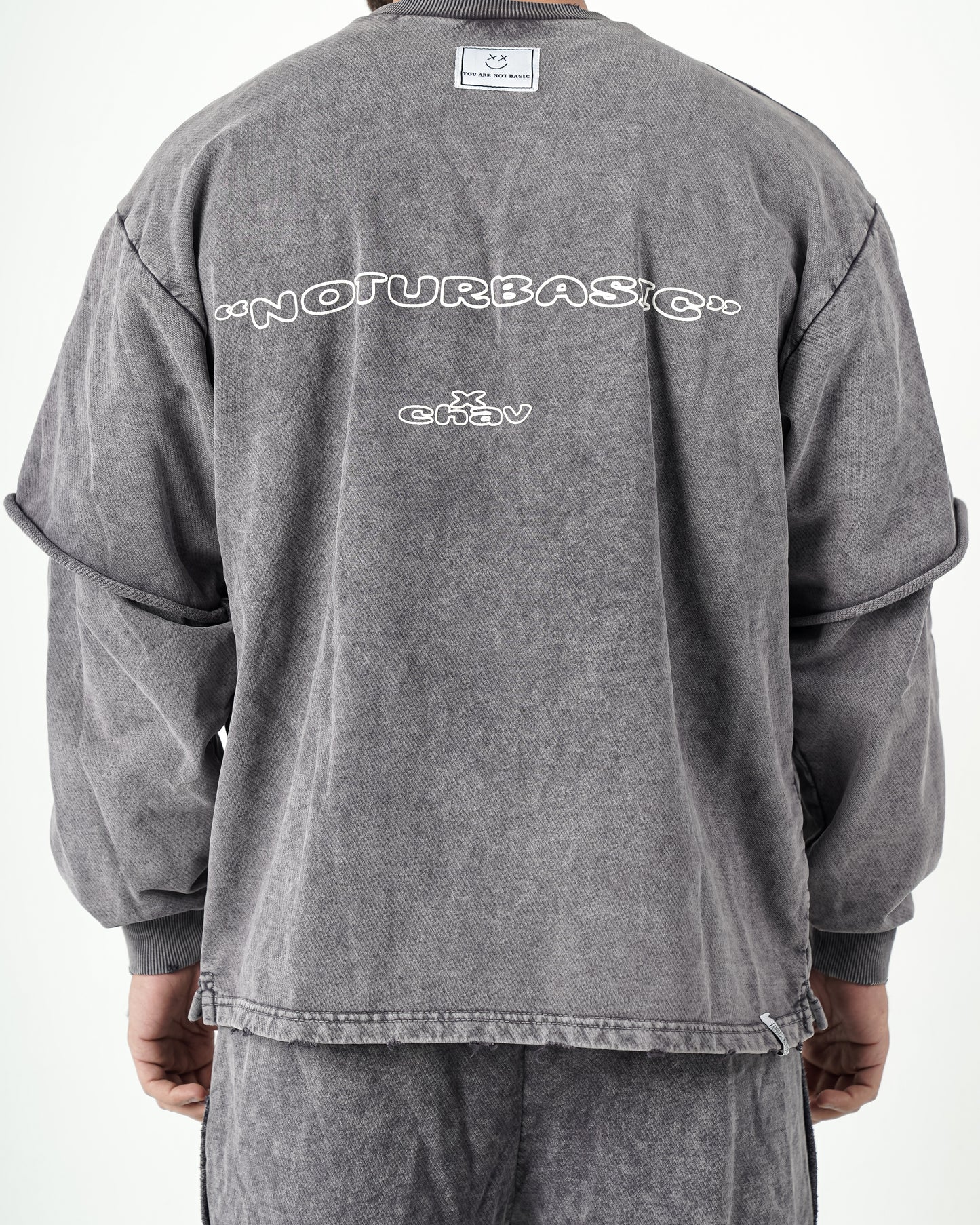 Grey Wash Crewneck