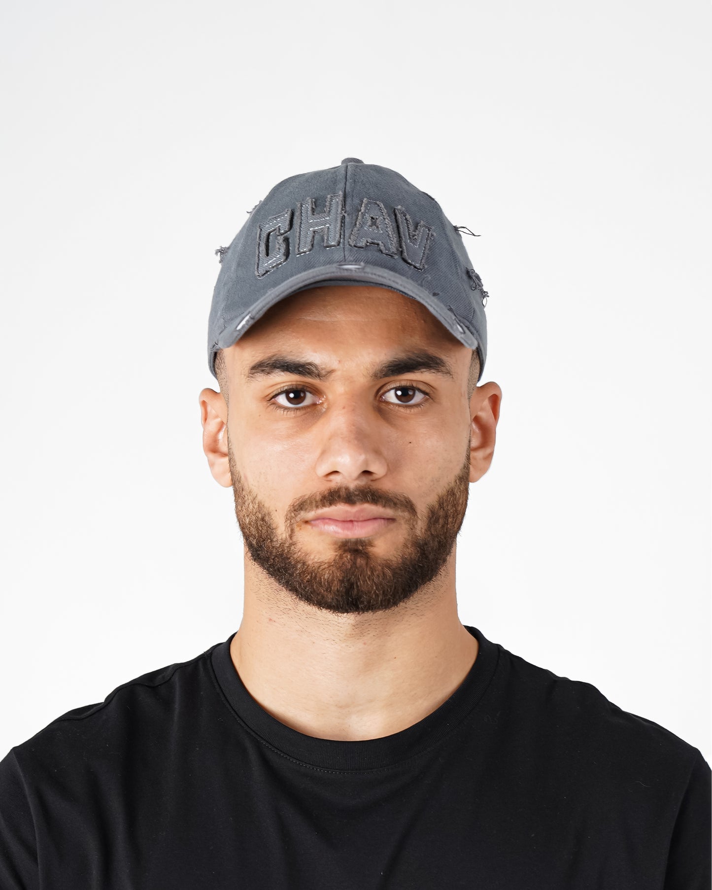 Ripped Grey Cap