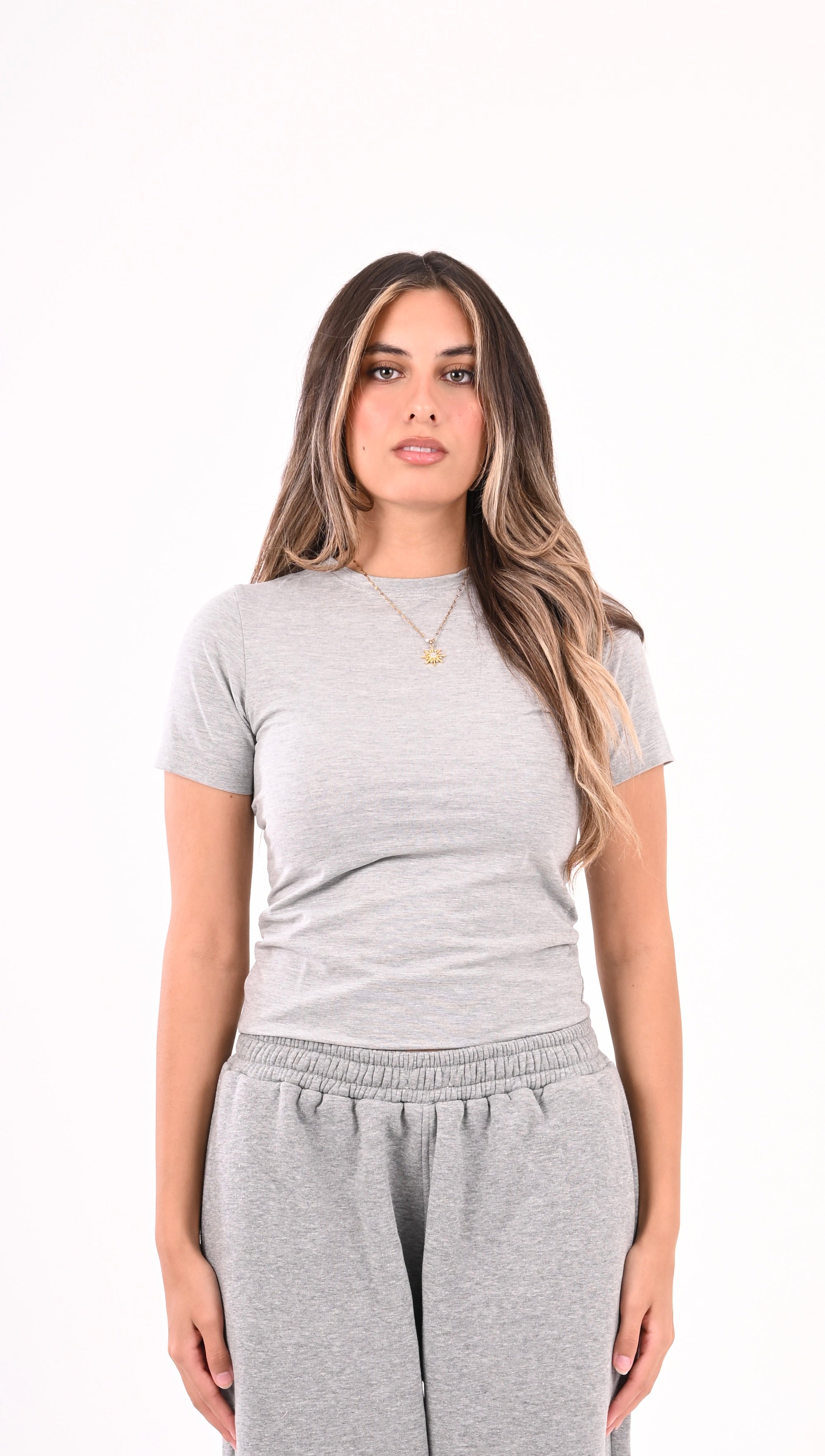 Light Grey Baby Tee
