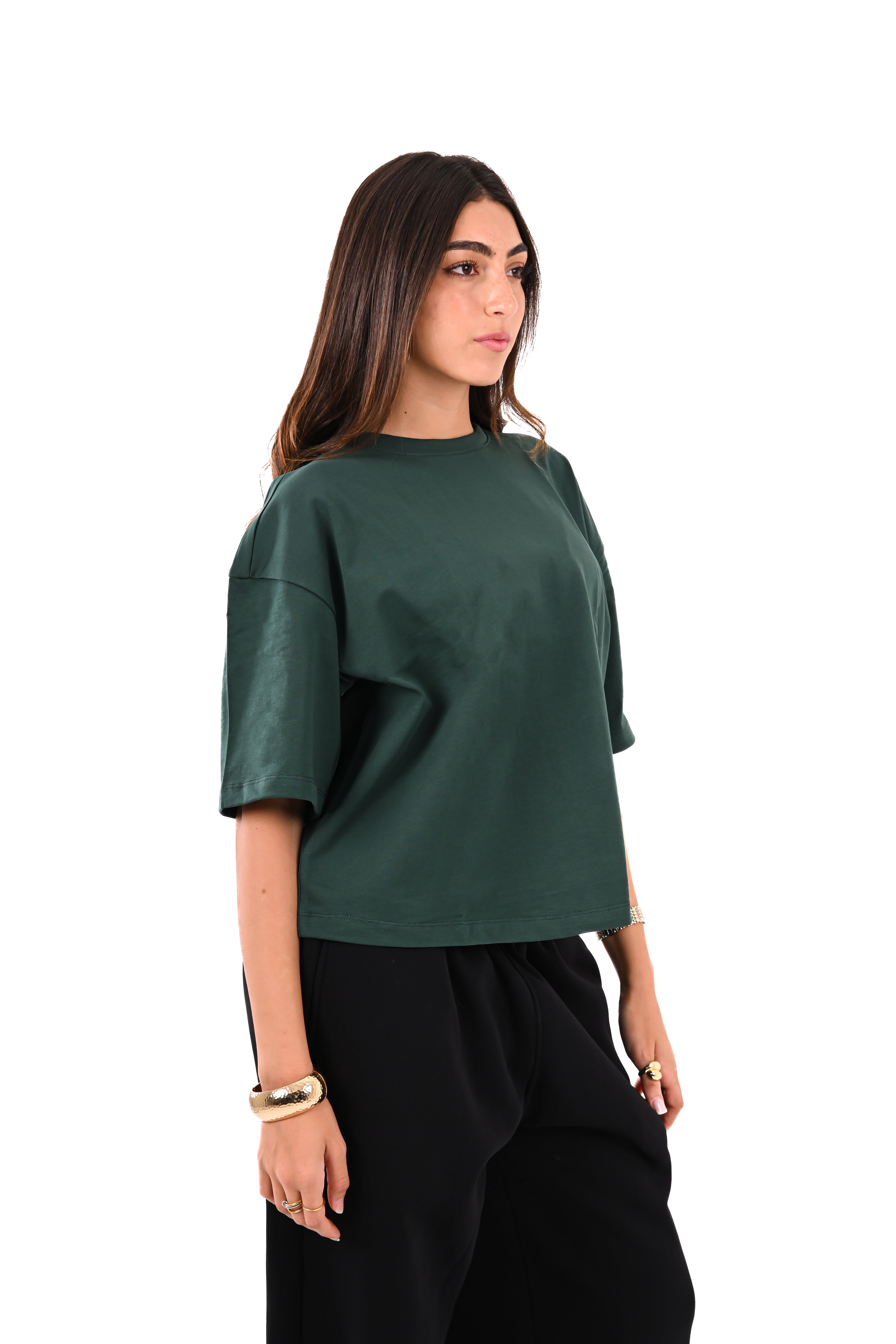 Olive Green Boxy T