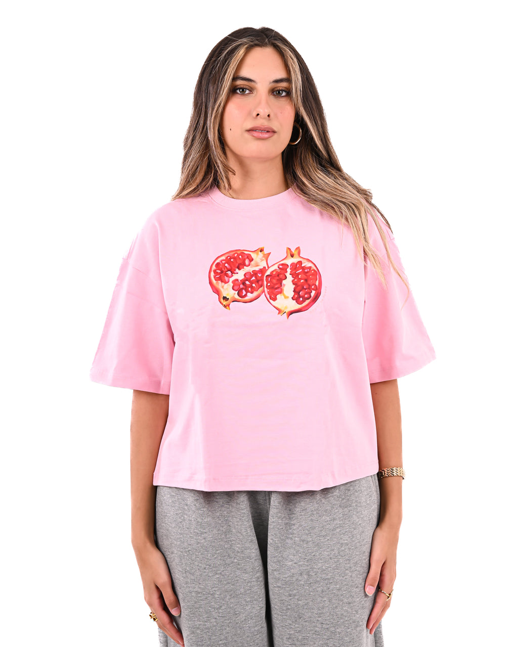 Pomegranate pink Boxy T
