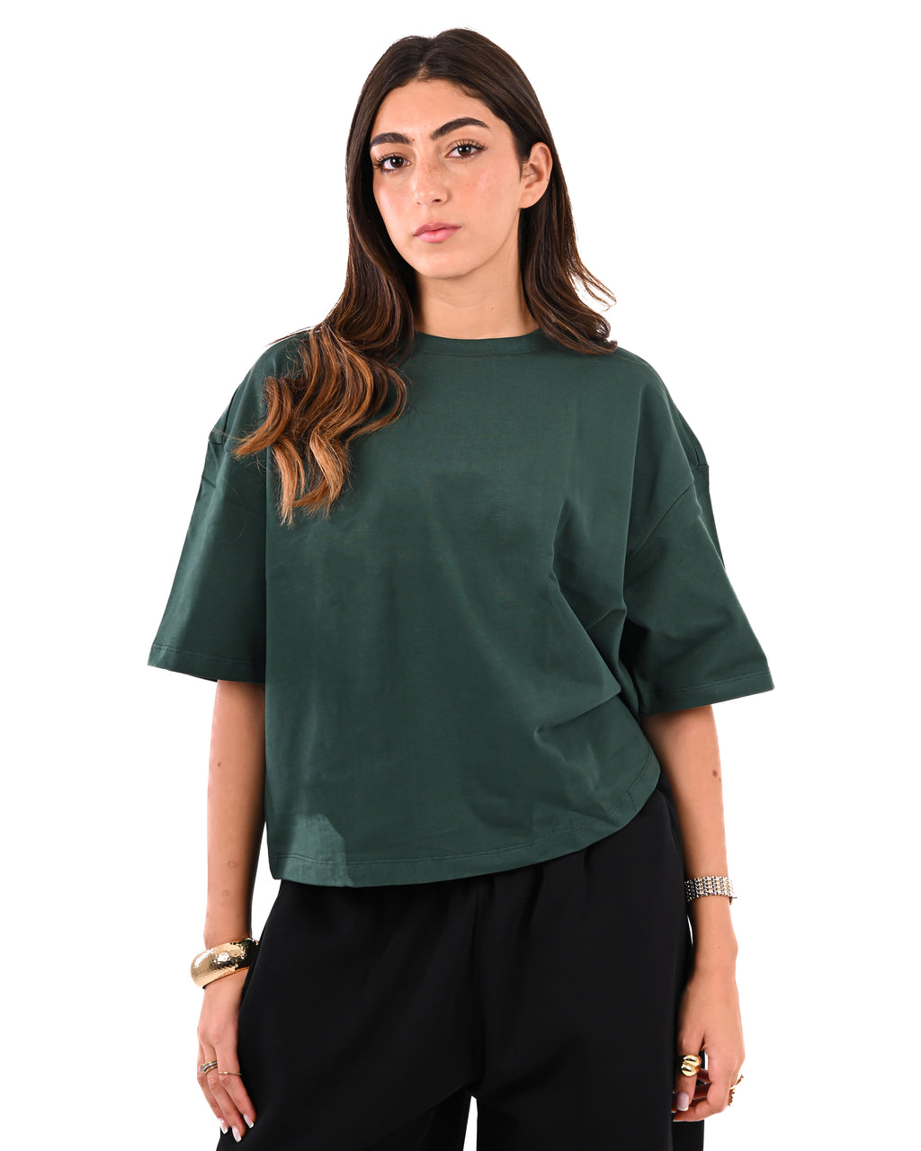 Olive Green Boxy T