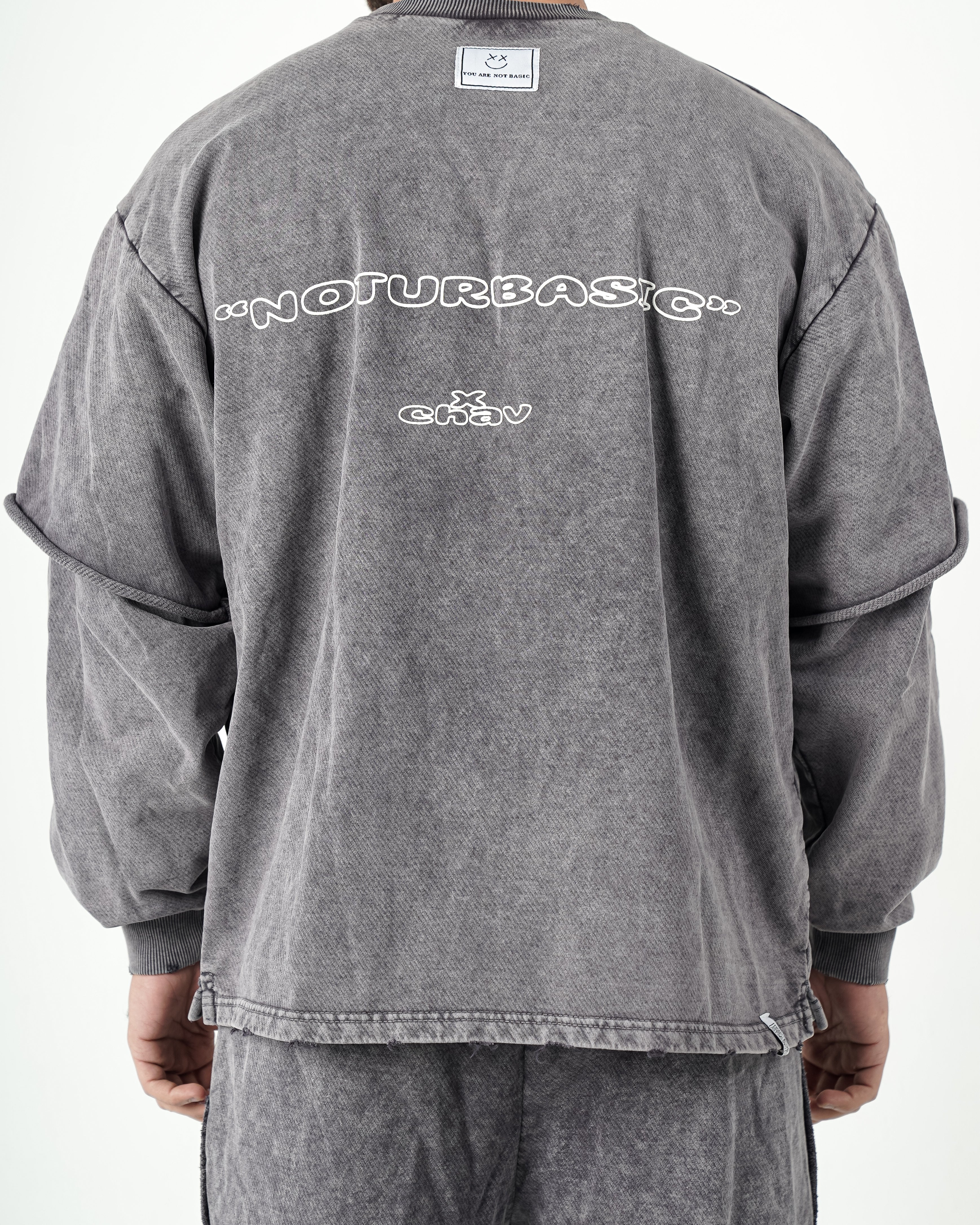 Grey Wash Crewneck